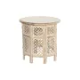 Table d'appoint DKD Home Decor Blanc Marron Bois de manguier 53 x 53 x 53 cm de DKD Home Decor, Tables - Réf : S3040252, Prix...