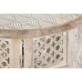 Mesa de apoio DKD Home Decor Branco Castanho Madeira de mangueira 53 x 53 x 53 cm de DKD Home Decor, Jogos de móveis - Ref: S...