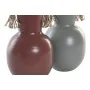 Jarrón DKD Home Decor 14 x 13 x 24 cm Gris Metal Terracota (2 Unidades) de DKD Home Decor, Jarrones - Ref: S3040288, Precio: ...