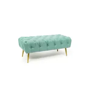 Bench DKD Home Decor Green Golden Metal 103 x 46 x 42 cm by DKD Home Decor, Chairs - Ref: S3040339, Price: 108,33 €, Discount: %