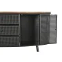 Credenza DKD Home Decor 145,5 x 45 x 76 cm Abete Nero Metallo Marrone di DKD Home Decor, Credenze e buffet - Rif: S3040343, P...