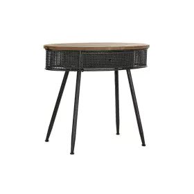 Consola DKD Home Decor 90,5 x 39 x 78 cm Abeto Negro Metal Marrón de DKD Home Decor, Mesas - Ref: S3040346, Precio: 181,50 €,...