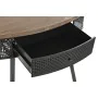 Consola DKD Home Decor 90,5 x 39 x 78 cm Abeto Preto Metal Castanho de DKD Home Decor, Jogos de móveis - Ref: S3040346, Preço...