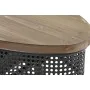 Consola DKD Home Decor 90,5 x 39 x 78 cm Abeto Preto Metal Castanho de DKD Home Decor, Jogos de móveis - Ref: S3040346, Preço...