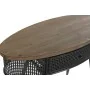 Consola DKD Home Decor 90,5 x 39 x 78 cm Abeto Preto Metal Castanho de DKD Home Decor, Jogos de móveis - Ref: S3040346, Preço...