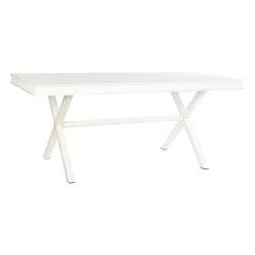 Dining Table DKD Home Decor White Metal Mango wood 180 x 90 x 76 cm by DKD Home Decor, Dining Tables - Ref: S3040352, Price: ...