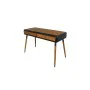 Consola DKD Home Decor Negro Natural Marrón oscuro Gris oscuro Metal Abeto 120 x 50 x 77 cm de DKD Home Decor, Mesas - Ref: S...