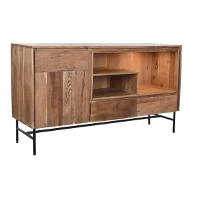 Credenza DKD Home Decor 142 x 40 x 81 cm Nero Metallo Marrone Acacia di DKD Home Decor, Credenze e buffet - Rif: S3040412, Pr...