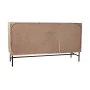 Credenza DKD Home Decor 142 x 40 x 81 cm Nero Metallo Marrone Acacia di DKD Home Decor, Credenze e buffet - Rif: S3040412, Pr...