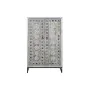 Armário DKD Home Decor Cinzento Branco Madeira de mangueira (90 x 38 x 150 cm) de DKD Home Decor, Armários e aparadores - Ref...