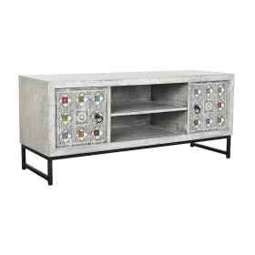 TV furniture DKD Home Decor White Beige Grey Multicolour Ceramic Mango wood 130 x 40 x 56 cm by DKD Home Decor, TV tables and...