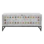 Baú DKD Home Decor Cerâmica Cinzento Branco Madeira de mangueira (116 x 40 x 50 cm) de DKD Home Decor, Caixas e baús de arrum...