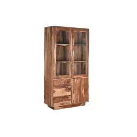 Stand Espositore DKD Home Decor Cristallo Legno d'albero della gomma 100 x 42 x 190 cm di DKD Home Decor, Cristalliere - Rif:...