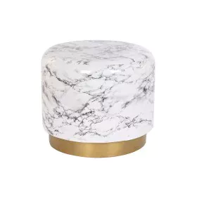 Mesa de apoio DKD Home Decor Dourado Branco Ferro (50 x 50 x 45 cm) de DKD Home Decor, Jogos de móveis - Ref: S3040441, Preço...