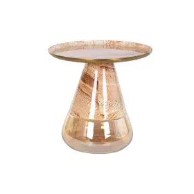 Mesa de apoio DKD Home Decor Cristal Duas cores Ferro 50 x 50 x 49 cm de DKD Home Decor, Jogos de móveis - Ref: S3040446, Pre...