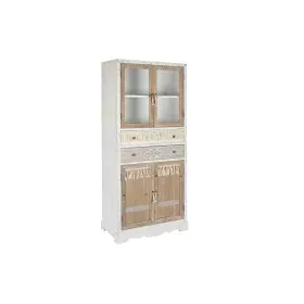 Armadio DKD Home Decor Bianco Naturale Cristallo Abete 86 x 40 x 180 cm 80 x 42 x 180 cm di DKD Home Decor, Credenze e buffet...