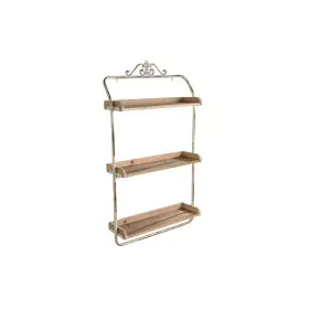 Estantería DKD Home Decor Blanco Natural Metal Abeto 64 x 19 x 107 cm (1) de DKD Home Decor, Estanterías y almacenaje - Ref: ...