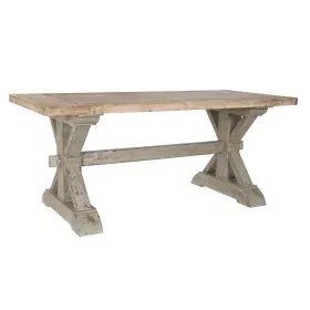 Tavolo da Pranzo DKD Home Decor 180 x 80 x 76 cm Abete Naturale Legno di DKD Home Decor, Tavoli da sala da pranzo - Rif: S304...