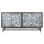 Buffet DKD Home Decor 160 x 40 x 80 cm Noir Gris Blanc Os Résine Bois MDF de DKD Home Decor, Buffets, crédences et vaisselier...