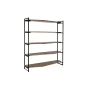 Shelves DKD Home Decor Black Natural Metal Mango wood 150 x 40 x 181 cm by DKD Home Decor, Standing Shelf Units - Ref: S30405...