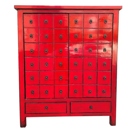 Cassettiera DKD Home Decor Rosso Legno di olmo Orientale Laccato 102 x 42 x 120 cm di DKD Home Decor, Comò e cassettiere - Ri...