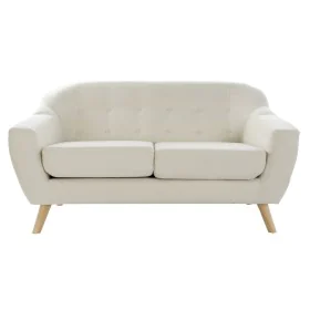 Canapé deux places DKD Home Decor Crème Naturel Bois d'hévéa Plastique Moderne Scandi 146 x 84 x 82 cm de DKD Home Decor, Can...