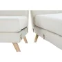 Divano Chaise Longue DKD Home Decor Crema Legno d'albero della gomma 226 x 144 x 84 cm di DKD Home Decor, Sedie - Rif: S30406...