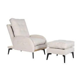 Sofabed DKD Home Decor Cream Metal Scandi 74 x 85 x 90 cm by DKD Home Decor, Sofas & Couches - Ref: S3040670, Price: 277,62 €...