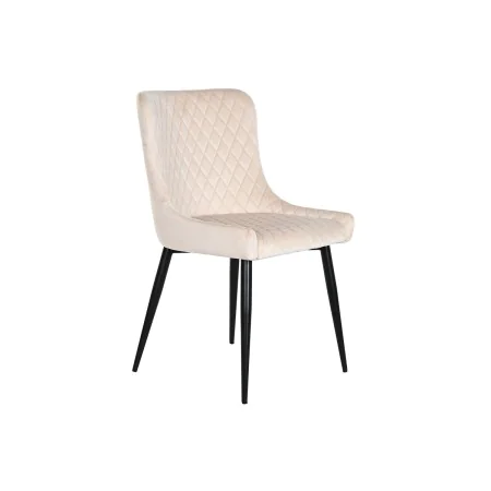 Dining Chair DKD Home Decor Beige Metal Polyester (56 x 51 x 84 cm) by DKD Home Decor, Dining Chairs - Ref: S3040680, Price: ...