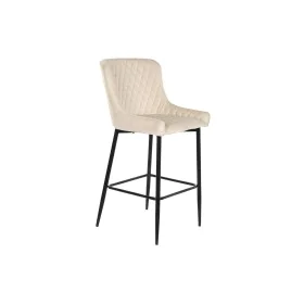 Stool DKD Home Decor Black Beige Metal 58,5 x 48,5 x 96,5 cm 48 x 55 x 100 cm 48 x 55 x 96,5 cm by DKD Home Decor, Barstools ...