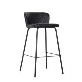 Stool DKD Home Decor 40 x 42,5 x 81,5 cm Black Blue Metal Navy Blue by DKD Home Decor, Barstools - Ref: S3040707, Price: 70,9...