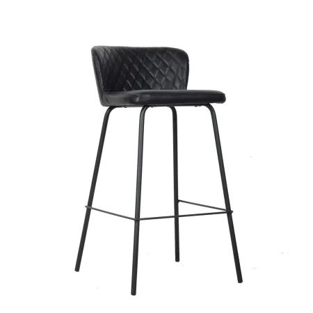 Stool DKD Home Decor 40 x 42,5 x 81,5 cm Black Blue Metal Navy Blue by DKD Home Decor, Barstools - Ref: S3040707, Price: 63,0...