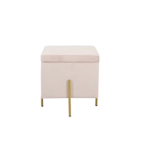 Fußstütze DKD Home Decor Rosa Gold Metall Samt (45 x 45 x 47 cm) (45 x 45 x 45 cm) von DKD Home Decor, Fußhocker & Polsterhoc...