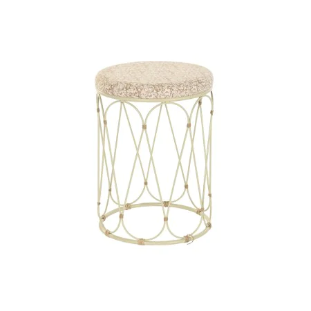 Tavolo aggiuntivo DKD Home Decor Naturale Metallo Crema Rattan (35 x 35 x 49 cm) di DKD Home Decor, Tavoli - Rif: S3040737, P...