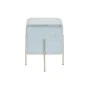 Footrest DKD Home Decor Golden Metal Sky blue (34 x 34 x 40 cm) by DKD Home Decor, Footstools & Ottomans - Ref: S3040739, Pri...