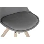 Chaise de Salle à Manger DKD Home Decor Polyester Gris foncé Chêne (48 x 44 x 84 cm) de DKD Home Decor, Chaises - Réf : S3040...