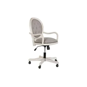 Silla de Oficina DKD Home Decor Blanco Gris claro 52 x 50 x 88 cm de DKD Home Decor, Sillas y sofás - Ref: S3040762, Precio: ...