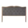 Headboard DKD Home Decor Dark grey Oak 180 x 10 x 120 cm by DKD Home Decor, Beds, structures and bases - Ref: S3040766, Price...