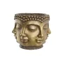 Planter DKD Home Decor Golden Wood Magnesium Circular Buddha Oriental 34 x 34 x 30 cm 30 x 34 x 30 cm by DKD Home Decor, Cach...