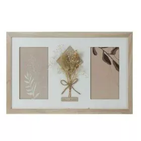 Cadre photo DKD Home Decor 39 x 1,2 x 22 cm Verre Naturel Blanc Shabby Chic de DKD Home Decor, Cadres muraux et de table - Ré...