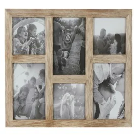 Cadre photo DKD Home Decor 35 x 1,2 x 29 cm Verre Naturel Montagne Bois MDF de DKD Home Decor, Cadres muraux et de table - Ré...