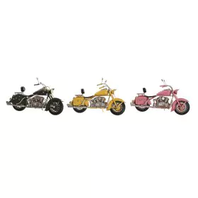 Decorative Figure DKD Home Decor 28 x 10 x 16 cm Pink Motorbike Green Yellow Vintage (3 Pieces) by DKD Home Decor, Ornaments ...