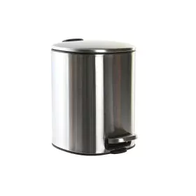 Pedal bin DKD Home Decor 20 x 25 x 27 cm Silver Stainless steel 5 L polypropylene Basic by DKD Home Decor, Waste and recyclin...