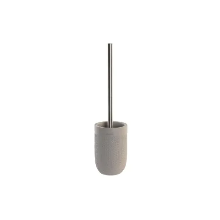 Toilet Brush DKD Home Decor 10 x 10 x 37 cm Grey Cement Stainless steel by DKD Home Decor, Toilet accessories - Ref: S3040998...