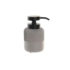 Dispensador de Jabón DKD Home Decor 7 x 7 x 15 cm Gris Cemento Polipropileno de DKD Home Decor, Soportes y dispensadores - Re...