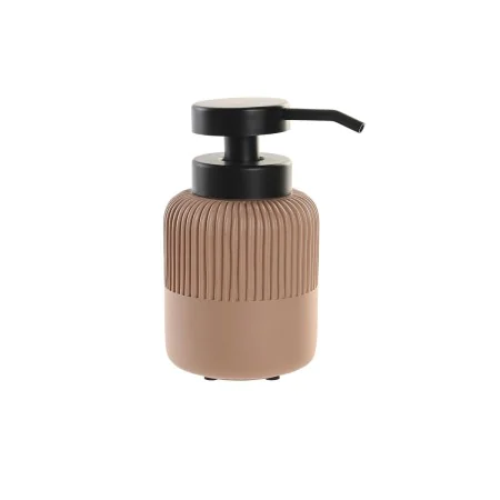 Soap Dispenser DKD Home Decor Black Cement Terracotta polypropylene 7 x 7 x 16 cm by DKD Home Decor, Stands and dispensers - ...