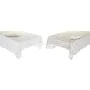 Mantel y servilletas DKD Home Decor 2 Unidades 150 x 150 x 0,5 cm Beige Blanco Marrón claro de DKD Home Decor, Artículos para...