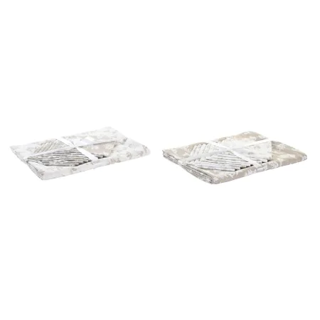 Mantel y servilletas DKD Home Decor 9 Piezas 2 Unidades 150 x 250 x 0,5 cm Beige Rosa Blanco Verde Marrón claro de DKD Home D...