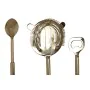 Set de Coctelería DKD Home Decor 10 x 3 x 21 cm Plateado Dorado Acero Inoxidable Mármol de DKD Home Decor, Cocteleras y medid...