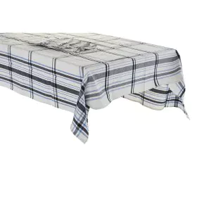 Mantel y servilletas DKD Home Decor 150 x 150 x 0,5 cm Negro Beige Azul Blanco de DKD Home Decor, Manteles - Ref: S3041163, P...